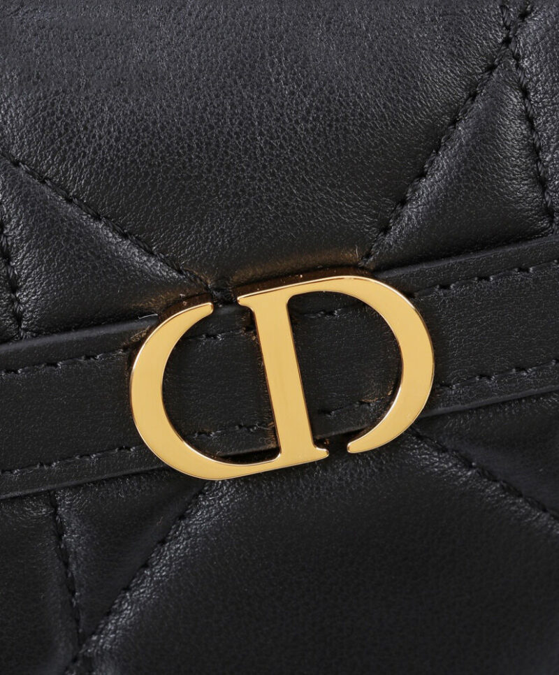 Christian Dior Miss Caro Mini Hobo Shoulder Bag Black